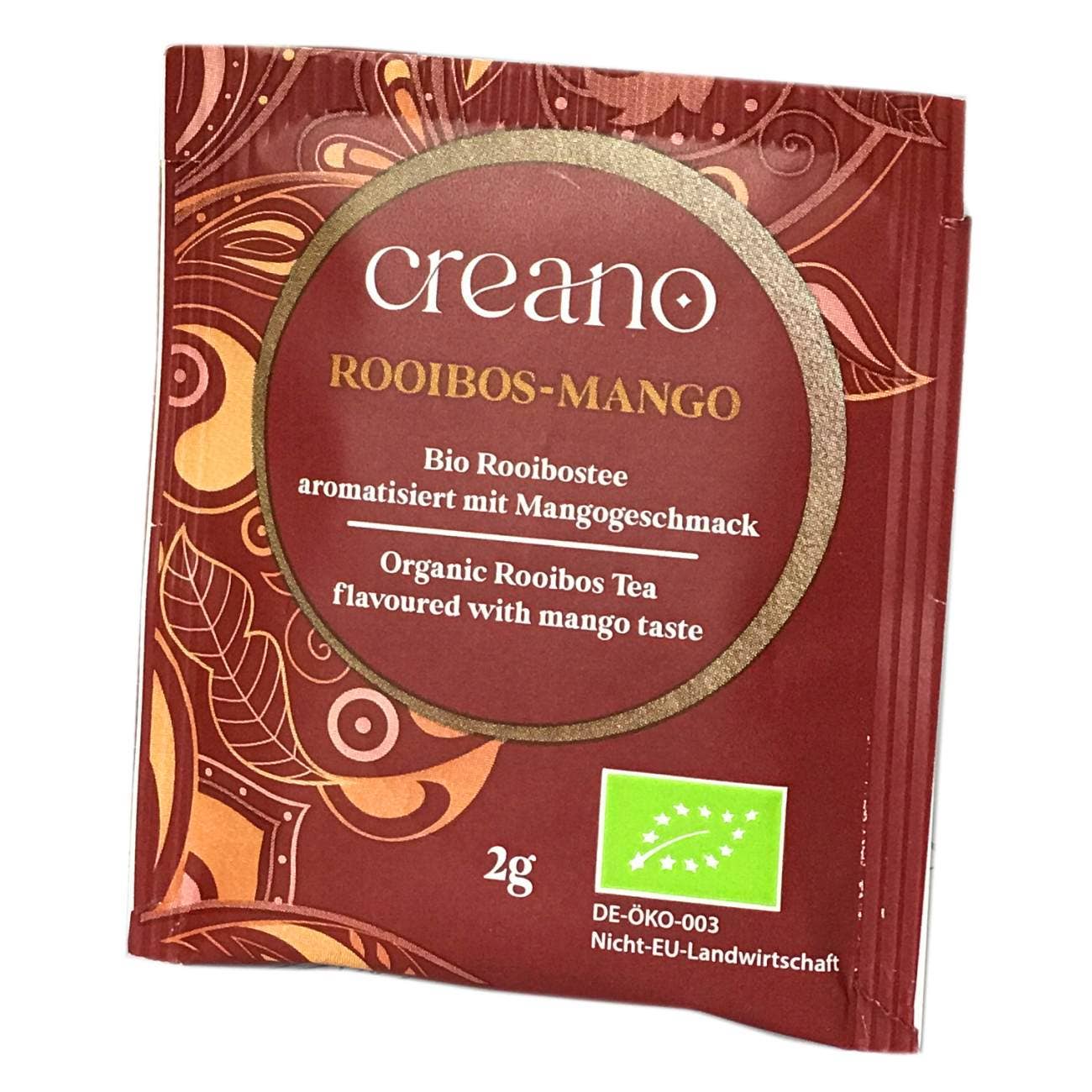 Confezione da 20 bustine di tè al mango rooibos biologico