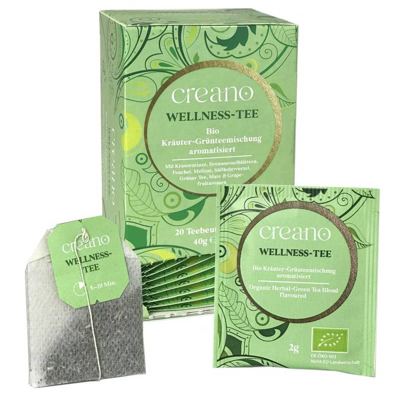 Confezione da 20 bustine di tè biologico Wellness tea