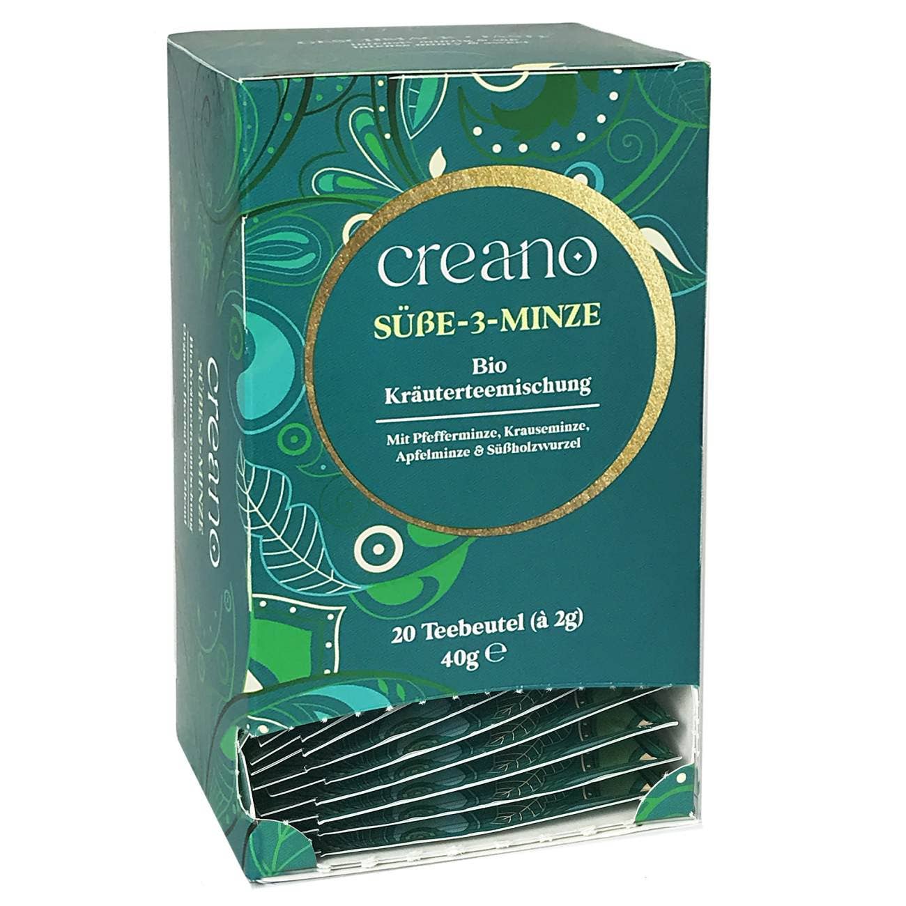 Confezione da 20 bustine di tè biologico sweet 3-mint