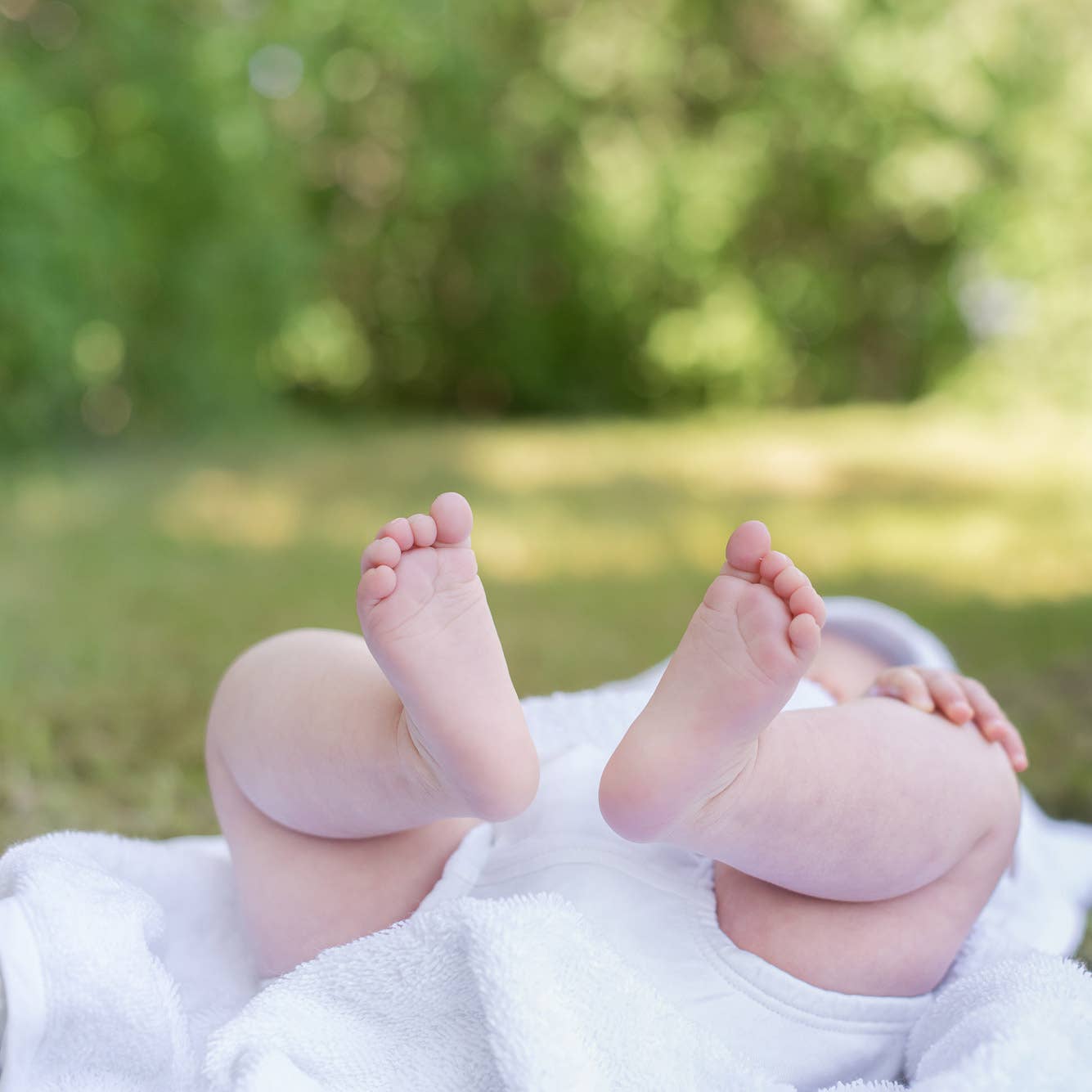 Asciugamano per bambini biologico con cappuccio bianco