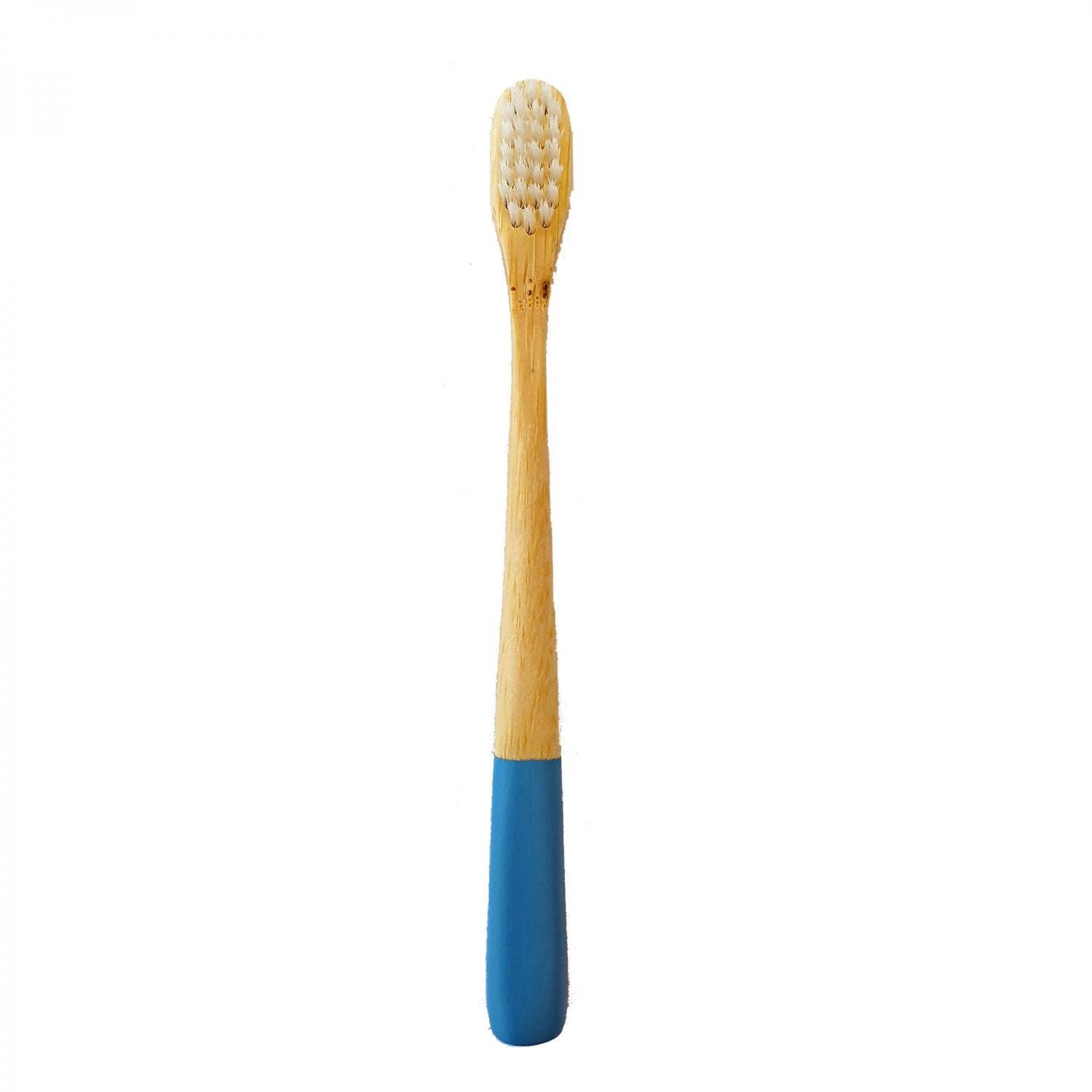 Spazzolino da denti in bambù blu