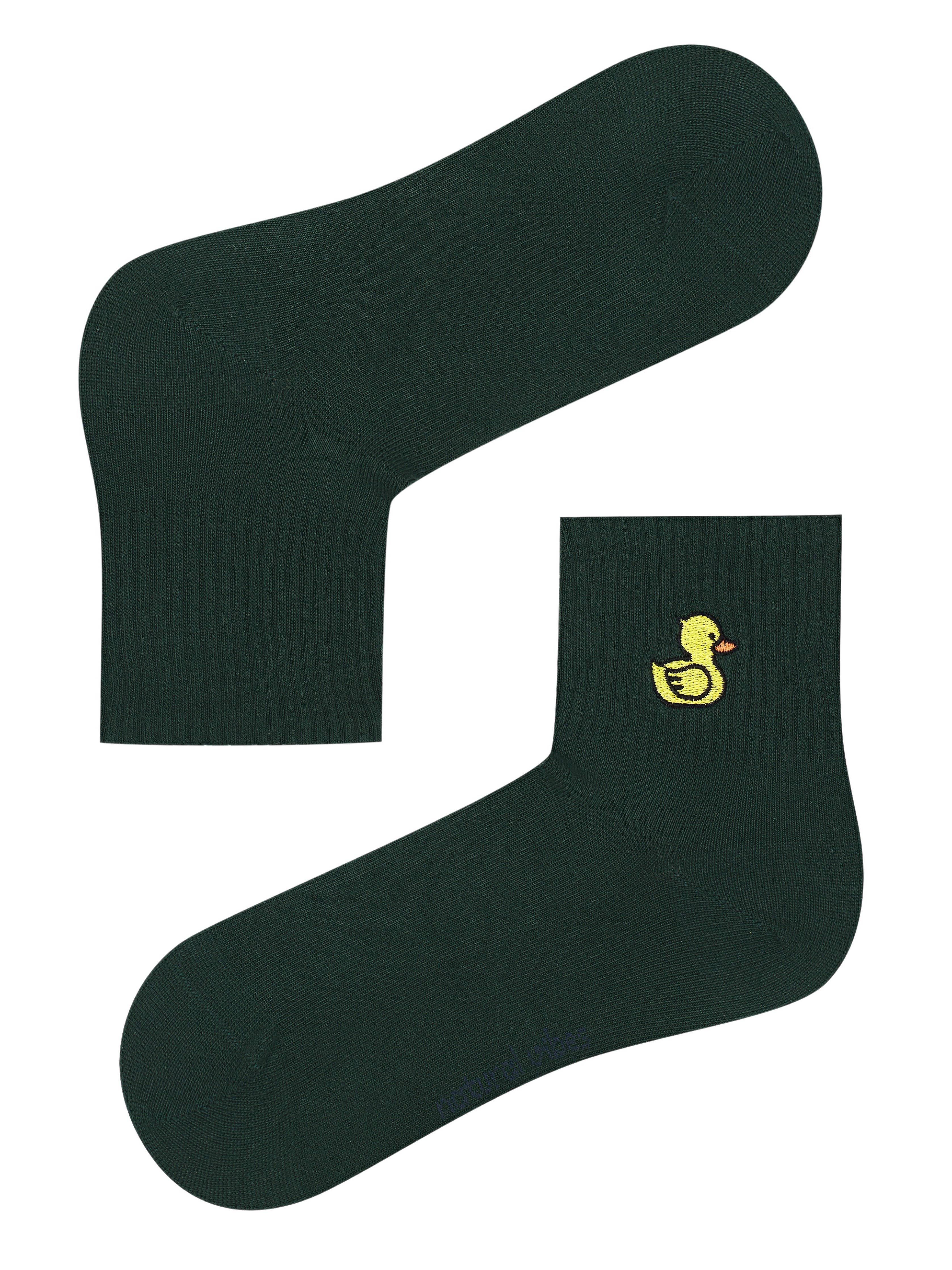 Bath Duck Socks - Calzini verdi biologici con anatra