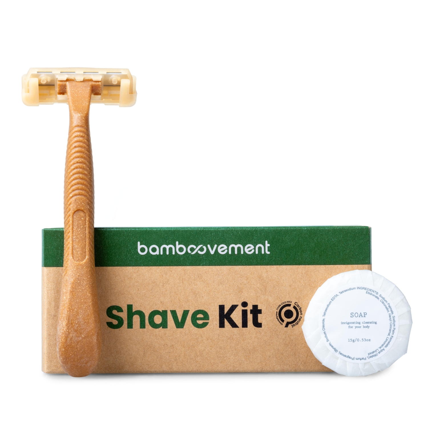 Kit da barba ecologico | Rasoio + Mini saponetta da barba