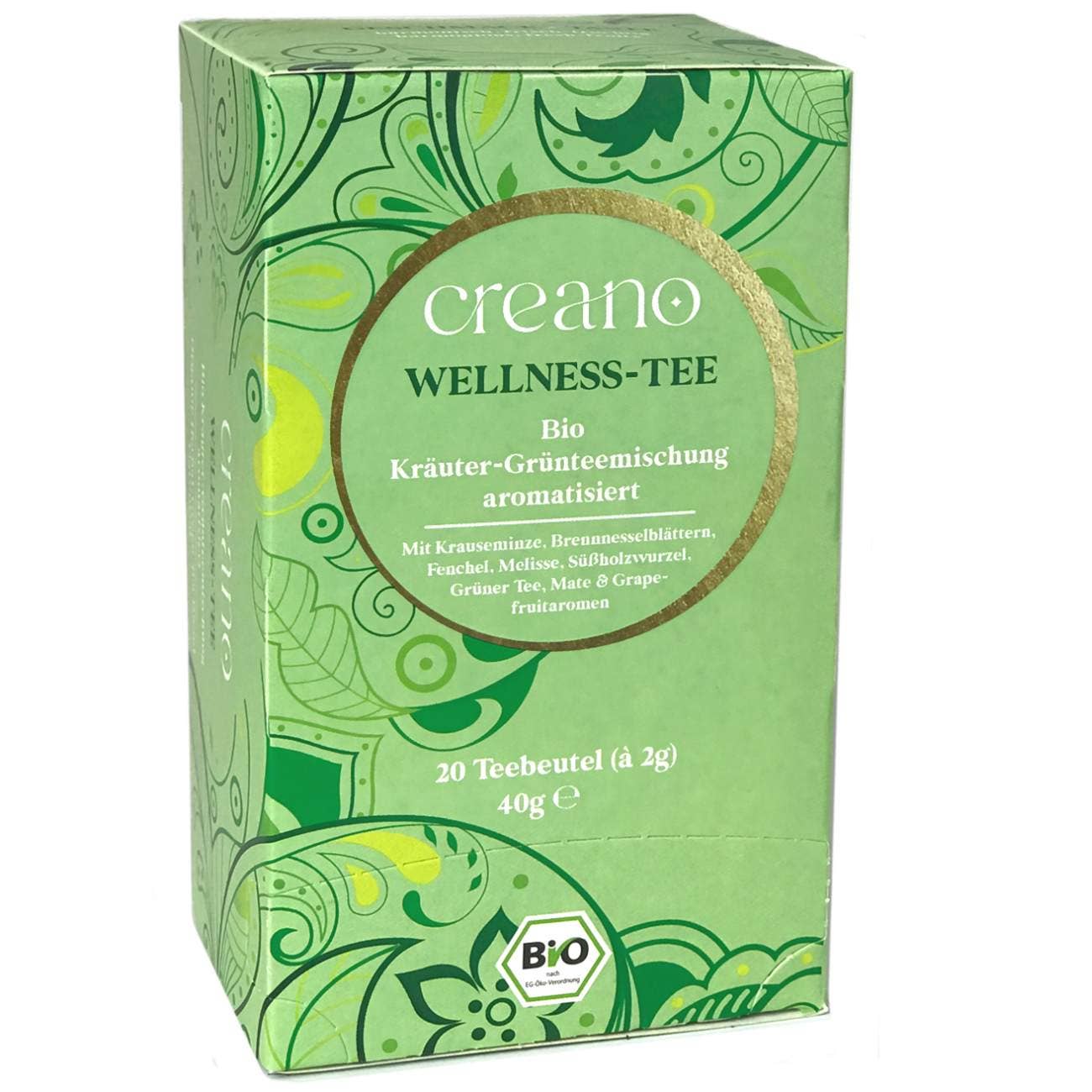 Confezione da 20 bustine di tè biologico Wellness tea