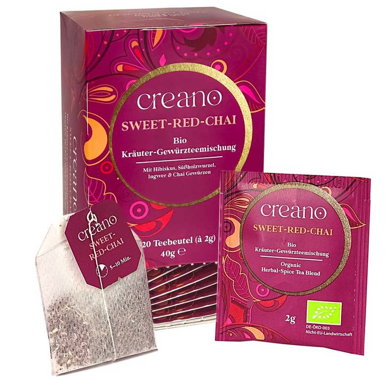 Confezione da 20 bustine di tè biologico Sweet Red Chai