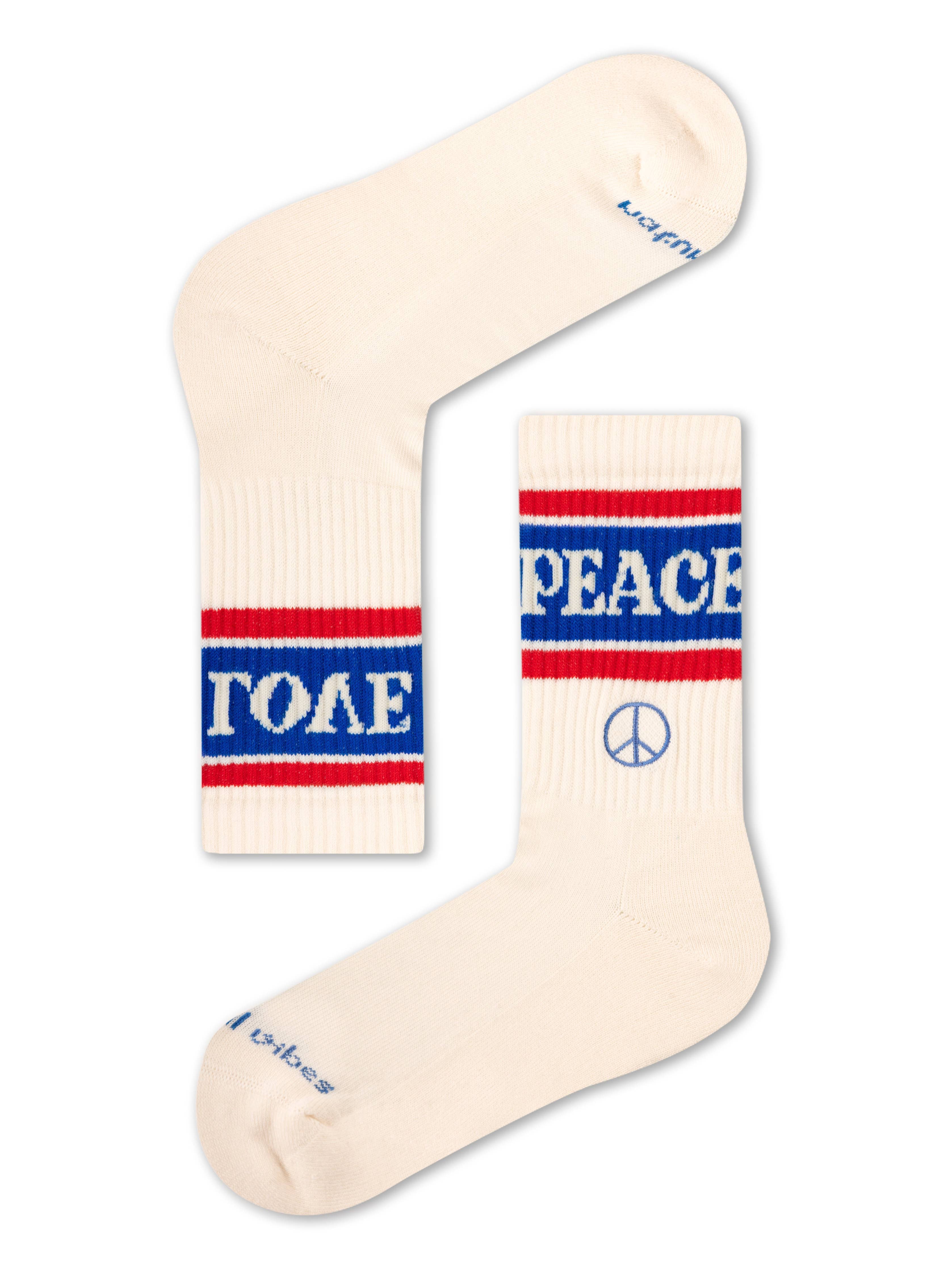 Peace & Love Socks - Calzini girocollo biologici con simbolo della pace