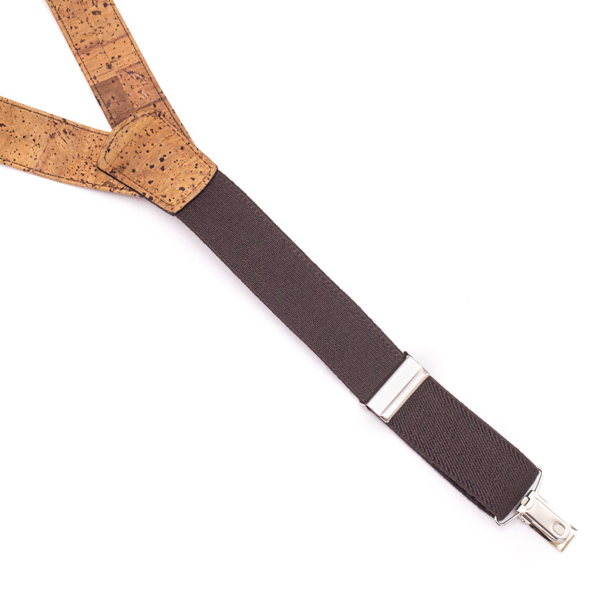 Bretelle con spalline regolabili in sughero marrone tabacco